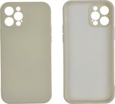 Hoesje geschikt voor iPhone 13 Pro - Backcover - TPU - Gebroken Wit