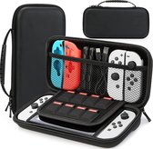 YONO Case geschikt voor Nintendo Switch en Switch OLED - Opbergtasje Hoesje - Beschermhoes - Zwart