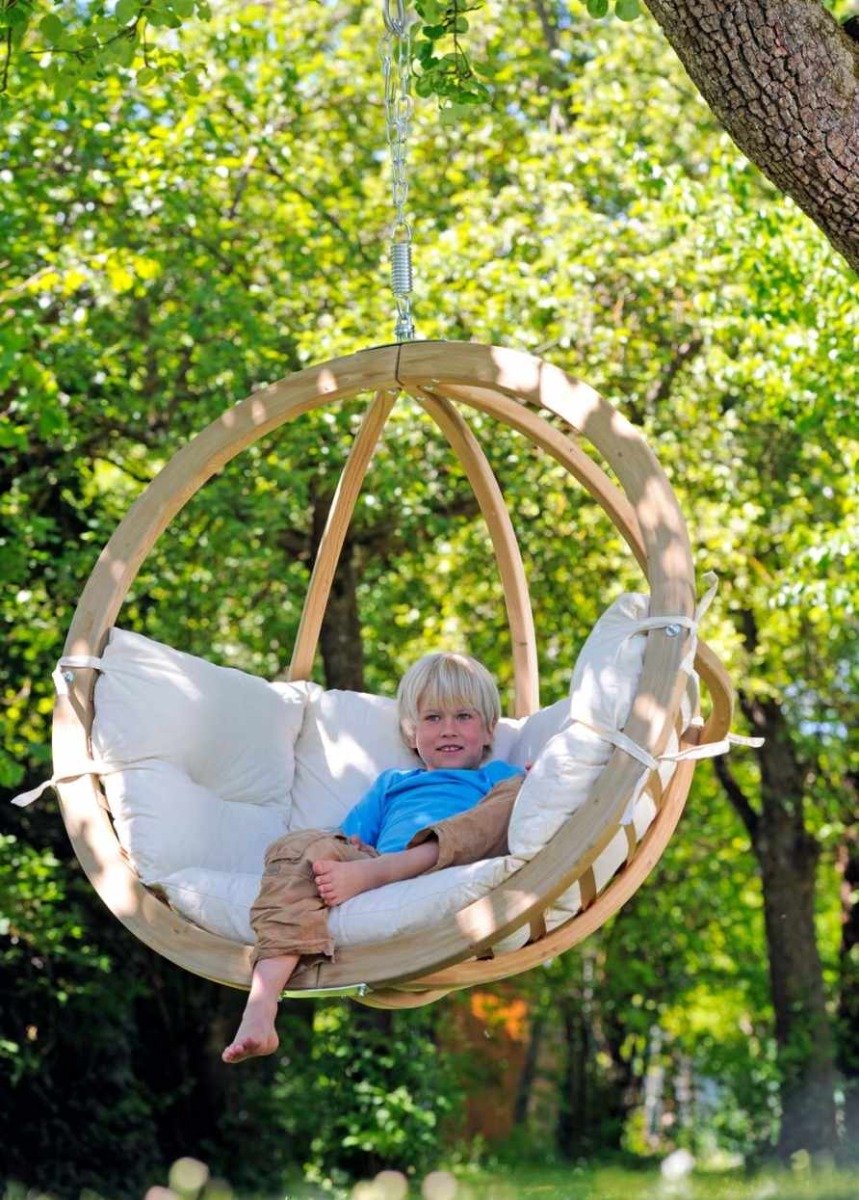Amazonas Globo Chair Fauteuil suspendu 1 personne Coussins taupe