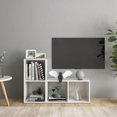 Tv-meubelen 2 st 72x35x36,5 cm spaanplaat hoogglans wit