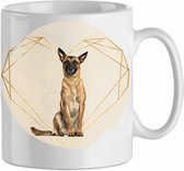 Mok Belgian Malinois 2.1| Hond| Hondenliefhebber | Cadeau| Cadeau voor hem| cadeau voor haar | Beker 31 CL