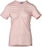 Dames shirt plooien roze met parel knoppen | Maat S