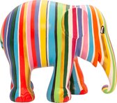 Elephant Parade - Ms. Stripey - Handgemaakt Olifanten Beeldje - 10cm