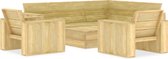 4-delige Loungeset geïmpregneerd grenenhout