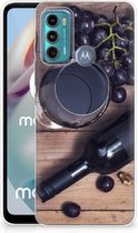 Telefoonhoesje Motorola Moto G60 Leuk TPU Backcase Wijn