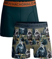 Muchachomalo Heren Boxershorts 2 Pack - Normale Lengte - XXXL - 95% Katoen - Mannen Onderbroek met Zachte Elastische Tailleband