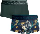 Muchachomalo-2-pack onderbroeken voor mannen-Elastisch Katoen-Boxershorts - Maat S