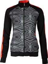 Papillon Sportjack Dames Polyester/elastaan Zwart/grijs Maat Xl