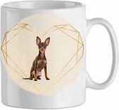 Mok Miniatuur Pincher 3.3| Hond| Hondenliefhebber | Cadeau| Cadeau voor hem| cadeau voor haar | Beker 31 CL