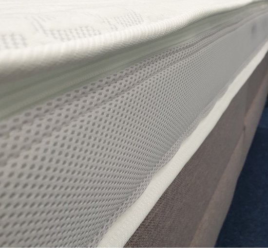 Surmatelas Topper - Mousse Froide HR60 - Prestige Aegis - Anti Allergie - Souple & Soutien - Env. 12 cm d'épaisseur
