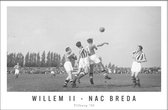 Walljar - Willem II - NAC Breda '50 - Zwart wit poster