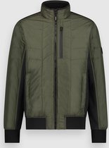 Twinlife Heren Hybrid Bomber - Jassen - Waterdicht - Vormvast - Groen - M