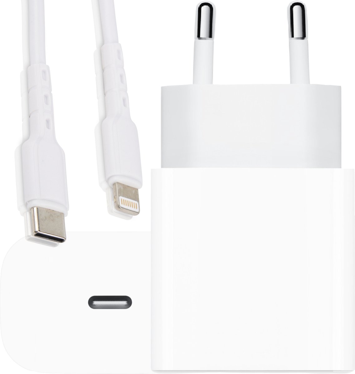 Chargeur Apple portable - Charge rapide 20 W, design léger et compact,  compatible avec iPhone 14/14 Pro Max/13/ 12/11/XS/XR, idéal pour les