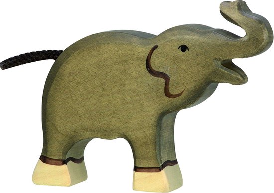 Holztiger houten babyolifant