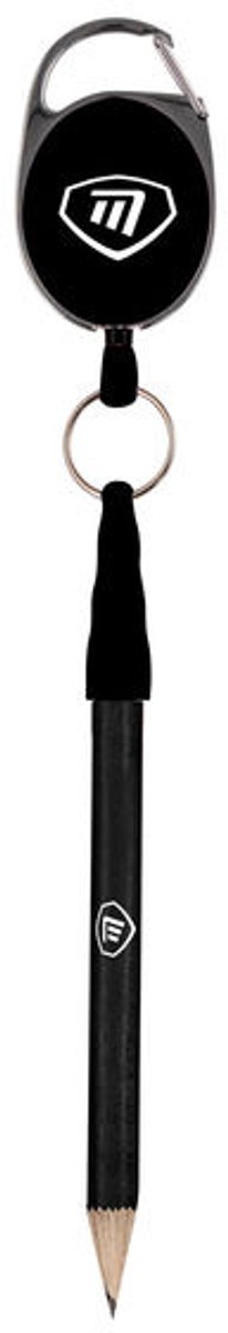 Masters Golf Potlood Met Sleutelhanger Hout Zwart 2-delig
