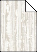 Proefstaal Origin Wallcoverings behang strepen gebroken wit - 346639 - 26,5 x 21 cm