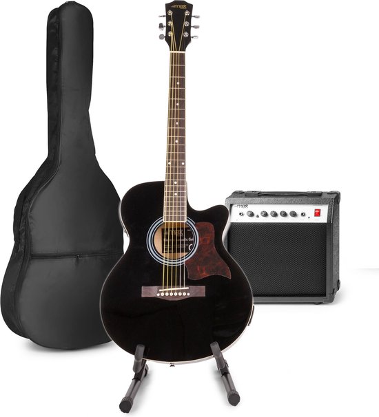 hartstochtelijk Opgewonden zijn het is nutteloos Elektrisch akoestische gitaar - MAX ShowKit gitaarset met 40W gitaar  versterker,... | bol.com