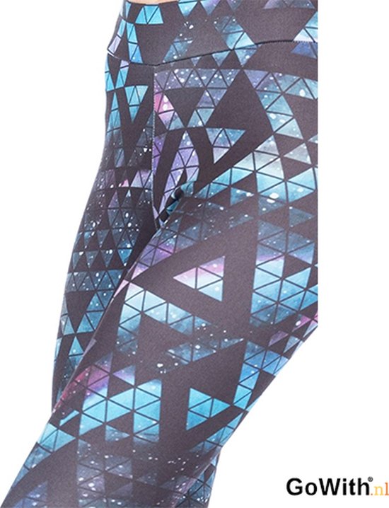 Leggings pour femmes | pose avec color block | fermeture haute |bande élastique |leggings de sport | leggings de yoga | leggings de remise en forme | couleur : bleu clair ; grise | Taille: S