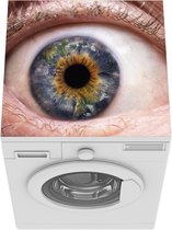 Wasmachine beschermer mat - Oog met vorm van de aarde - Breedte 60 cm x hoogte 60 cm