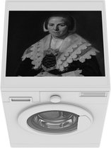 Wasmachine beschermer mat -  een vrouw - Frans Hals - Breedte 55 cm x hoogte 45 cm