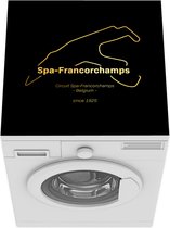 Wasmachine beschermer mat - Formule 1 - Spa Francorchamps - Circuit - Breedte 60 cm x hoogte 60 cm - Cadeau voor man