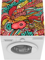 Wasmachine beschermer mat - Bohemian - Patronen - Bloemen - Breedte 60 cm x hoogte 60 cm