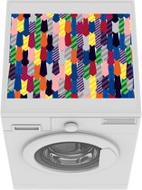 Wasmachine beschermer mat - Stropdas - Regenboog - Patronen - Breedte 55 cm x hoogte 45 cm