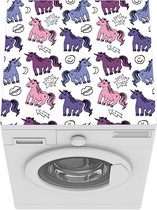 Wasmachine beschermer mat - Cartoon - Patronen - Unicorn - Breedte 60 cm x hoogte 60 cm