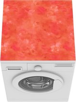 Wasmachine beschermer mat - Waterverf - Patronen - Oranje - Verf - Breedte 60 cm x hoogte 60 cm