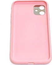 Apple IPhone 12 Pro Roze Back Cover telefoonhoesje Luxe High Quality Leather Case | Achterkant Camera beschermend hoesje