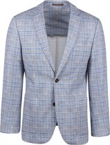 Suitable - Colbert Jersey Fame Grijs Geruit - 54 - Slim-fit