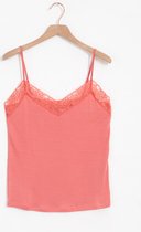 Sissy-Boy - Roze singlet met kant