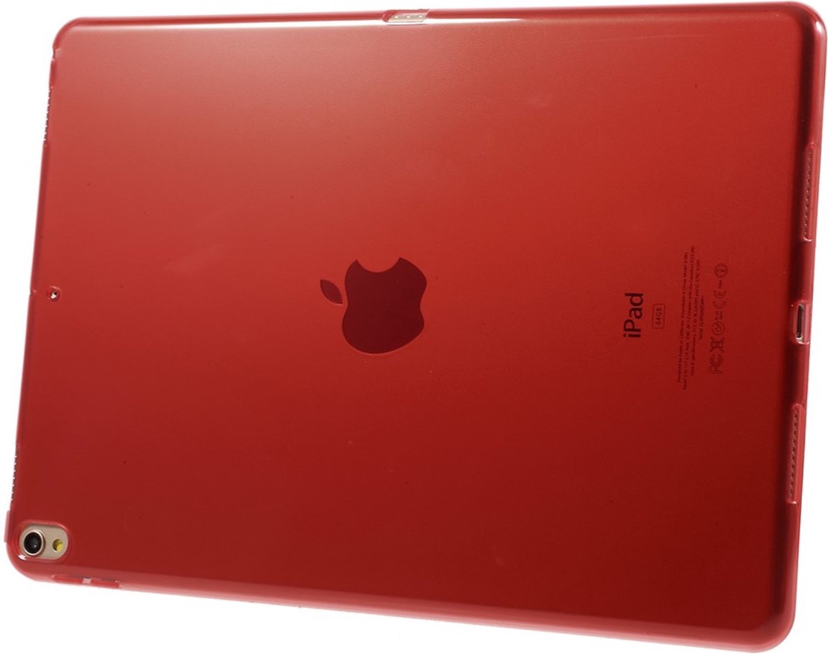 Peachy Doorzichtige iPad Air 3 (2019) & iPad Pro 10.5 inch TPU case - Rood