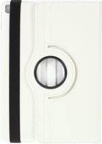 Peachy Litchi Textuur Lederen iPad 10.2 inch case met cover - Wit Bescherming Standaard