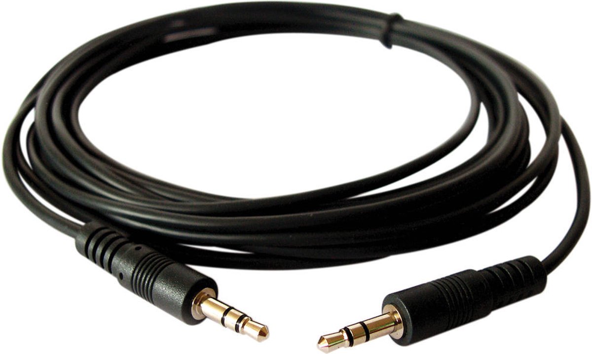 Peachy Audiokabel 3,5 mm Stereo AUX Male to Male kabel 1 meter