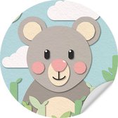 Muursticker Koala Rond - Wanddecoratie - Kinderkamer - Babykamer