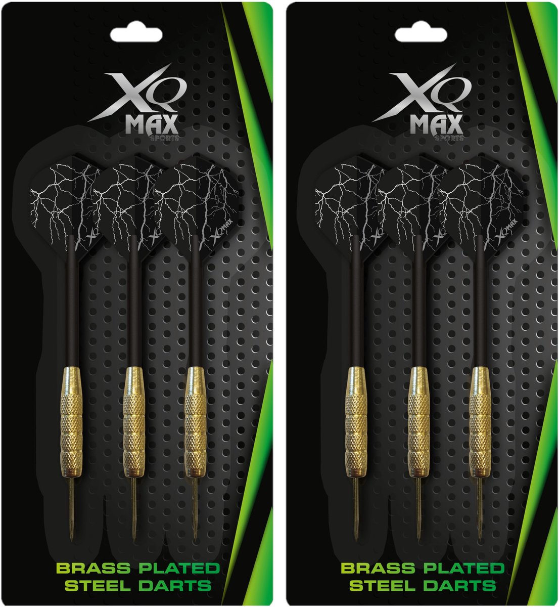 12x Dartpijlen met zwarte flights 18 gram 11 cm - Speelgoed Darten/darts - Voor kinderen en volwassenen