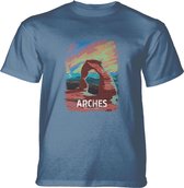 T-shirt Arches Poster Blue XL