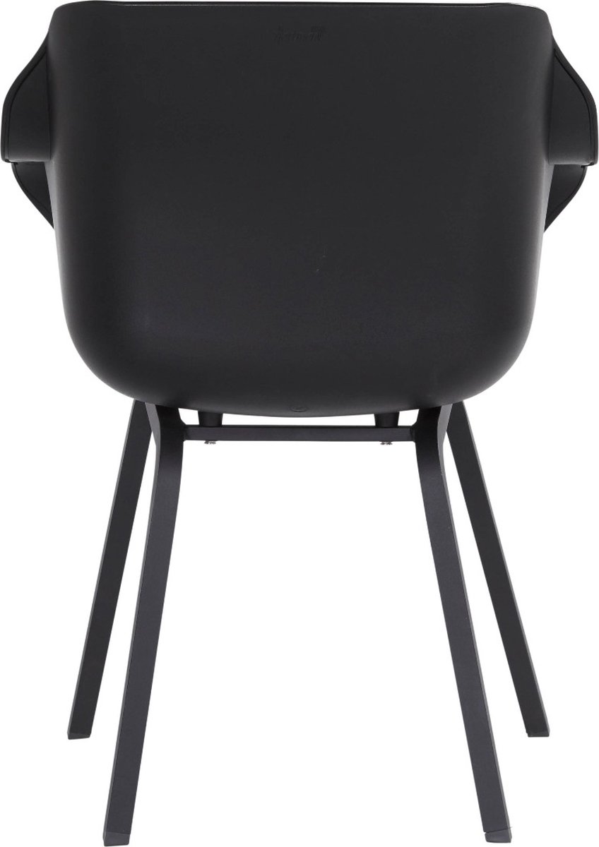 Hartman Sophie armchair chaise de jardin avec accoudoirs - Noir - set de 2