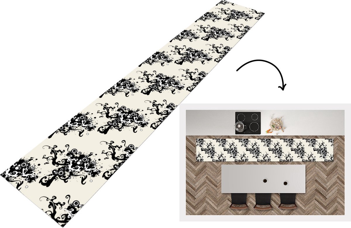 KitchenYeah Keukenloper - Keukenmat - Patronen - Zen - Abstract - Keuken vloerkleed Multicolor