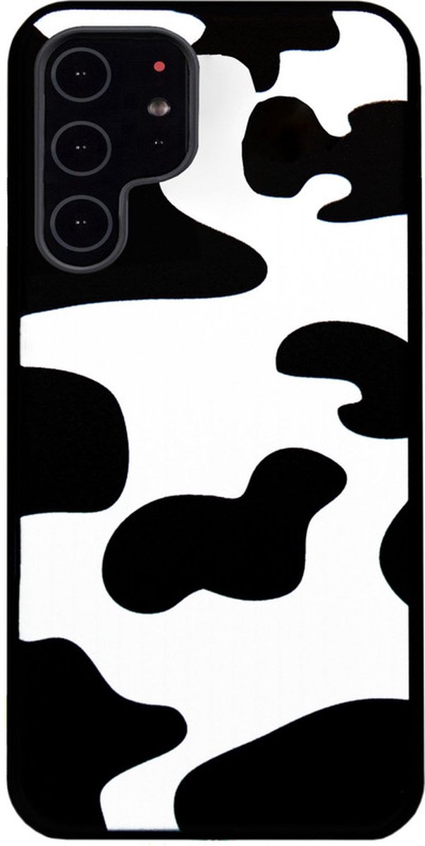 ADEL Siliconen Back Cover Softcase Hoesje Geschikt voor Samsung Galaxy S22 Ultra - Koeienhuid