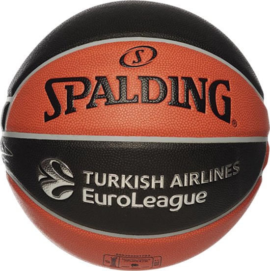 Spalding Euroleague Legacy Tf-1000 Indoor Basketbal Heren - Oranje / Zwart | Maat: 7