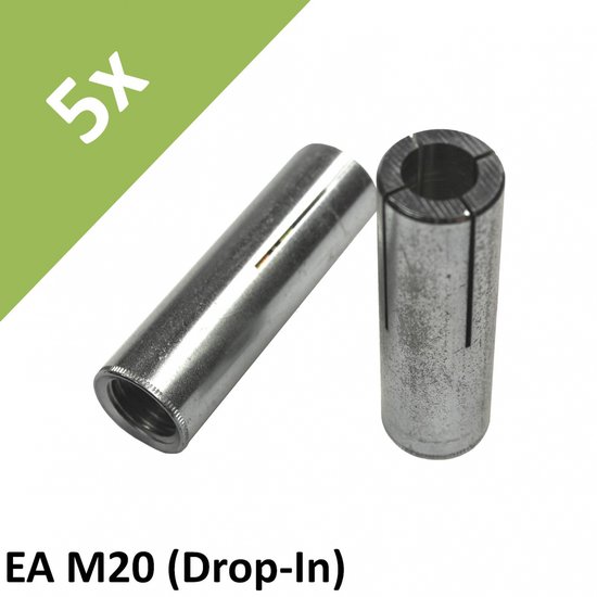 Fischer inslaganker EA M20 Drop In # 62385 - slagplug voor gebruik - 1) 5... bol.com
