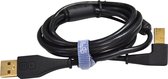 DJ TECHTOOLS DJTT USB Chroma Cable zwart 1,5m, haakse stekker - Kabel voor DJs