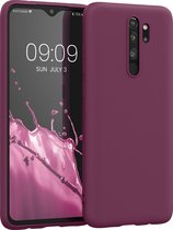 kwmobile telefoonhoesje geschikt voor Xiaomi Redmi Note 8 Pro - Hoesje voor smartphone - Back cover in bordeaux-violet
