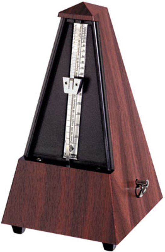 Foto: Wittner m 845 111 metronoom pyramide mahagoni kunststofbehuizing accessoire voor keyboards