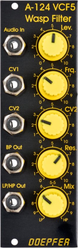 Doepfer ドイプファーA-124 SE WASPフィルター A-124 Doepfer A-124 SE Wasp Filter Special Edition - Filter modular