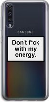 Case Company® - Samsung Galaxy A50 hoesje - My energy - Soft Cover Telefoonhoesje - Bescherming aan alle Kanten en Schermrand