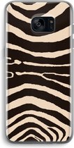 Case Company® - Samsung Galaxy S7 Edge hoesje - Arizona Zebra - Soft Cover Telefoonhoesje - Bescherming aan alle Kanten en Schermrand