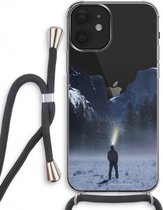 Case Company® - iPhone 12 hoesje met Koord - Wanderlust - Telefoonhoesje met Zwart Koord - Extra Bescherming aan alle Kanten en Over de Schermrand